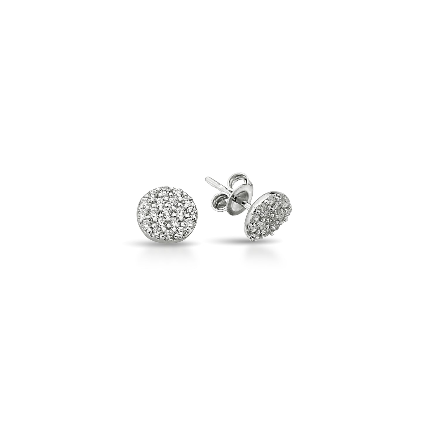 Bequasa Diamond Dots Ohrringe, Silber 925, Rhodiniert