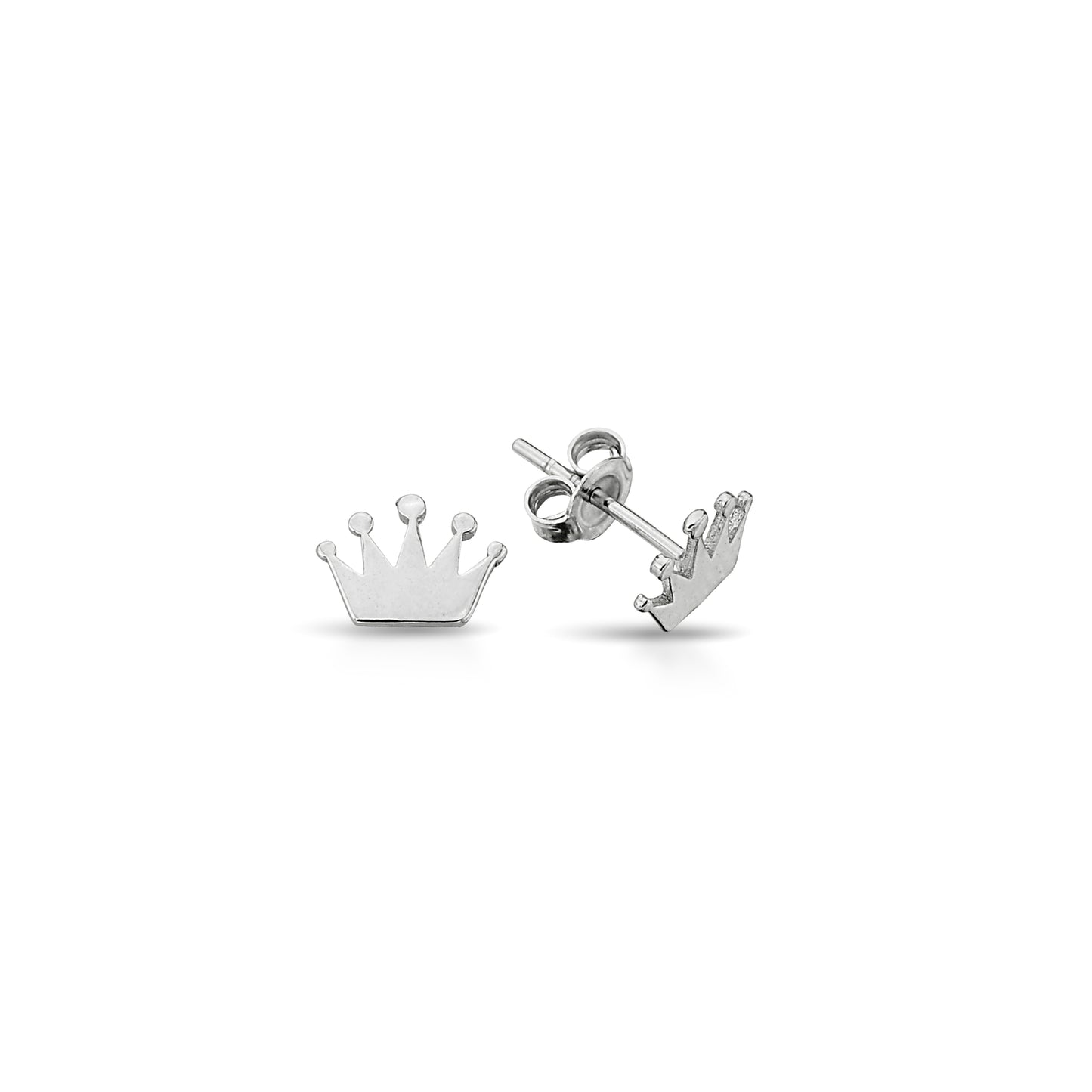 Bequasa Attract Crowns Ohrringe, Silber 925, Rhodiniert