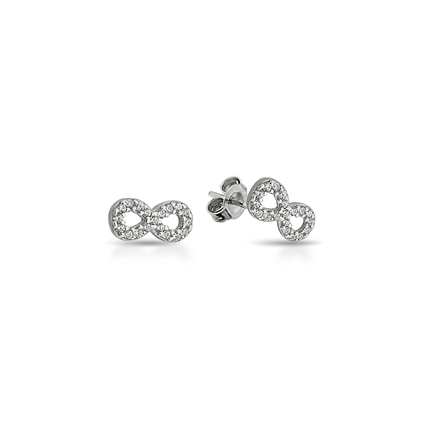 Bequasa Attract Eternity Ohrringe, Silber 925, Rhodiniert