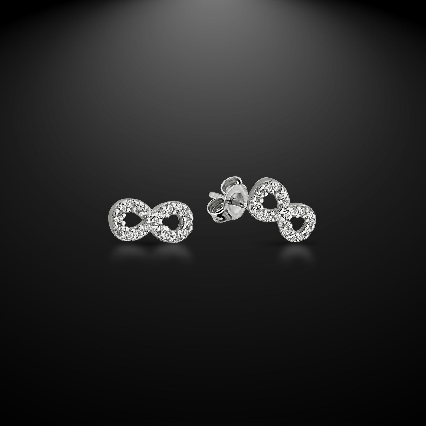 Bequasa Attract Eternity Ohrringe, Silber 925, Rhodiniert