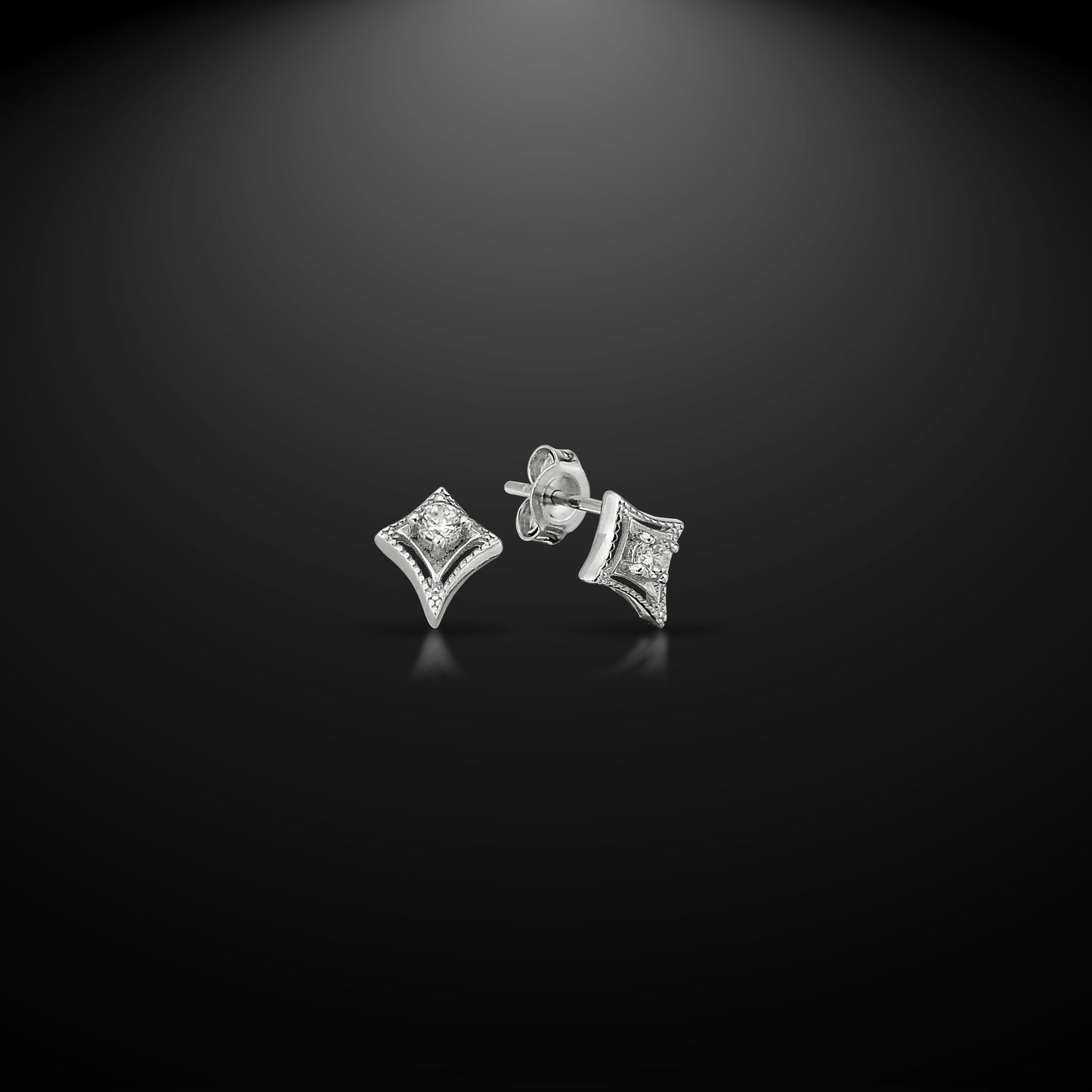 Bequasa Crystal Pop Ohrringe, Silber 925, Rhodiniert
