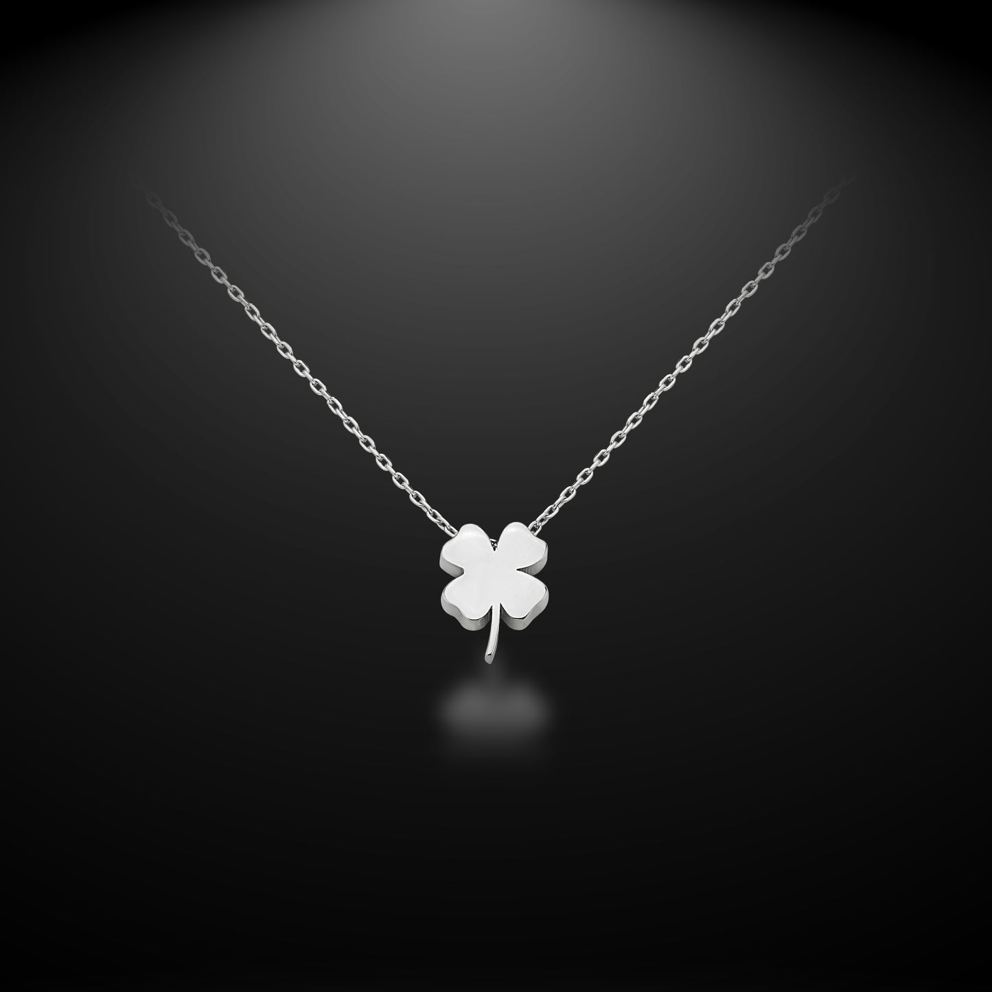 Bequasa Silber Charm Luck Halskette, Silber 925, Rhodiniert