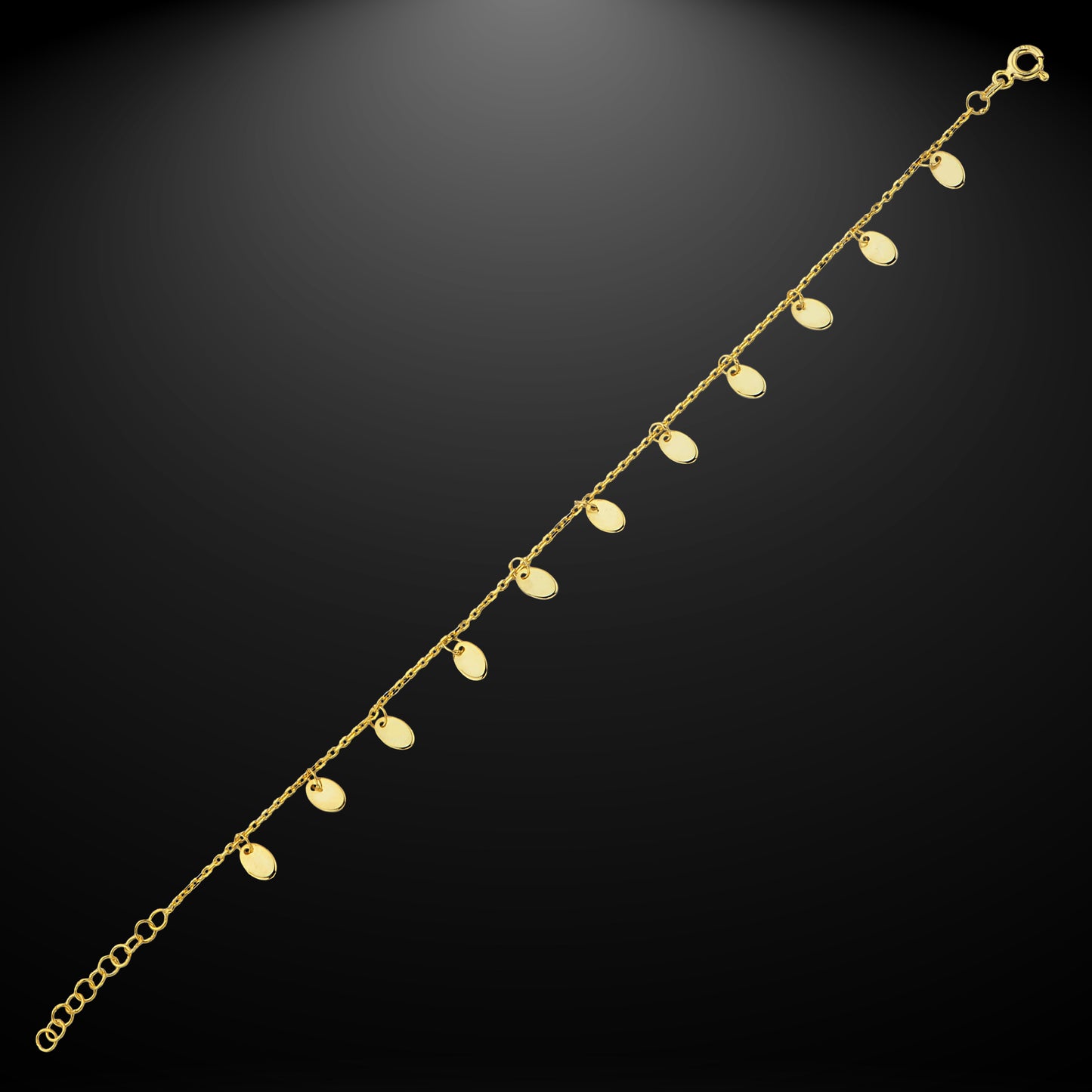Bequasa Golden Rice Armband, Silber 925, Rhodiniert