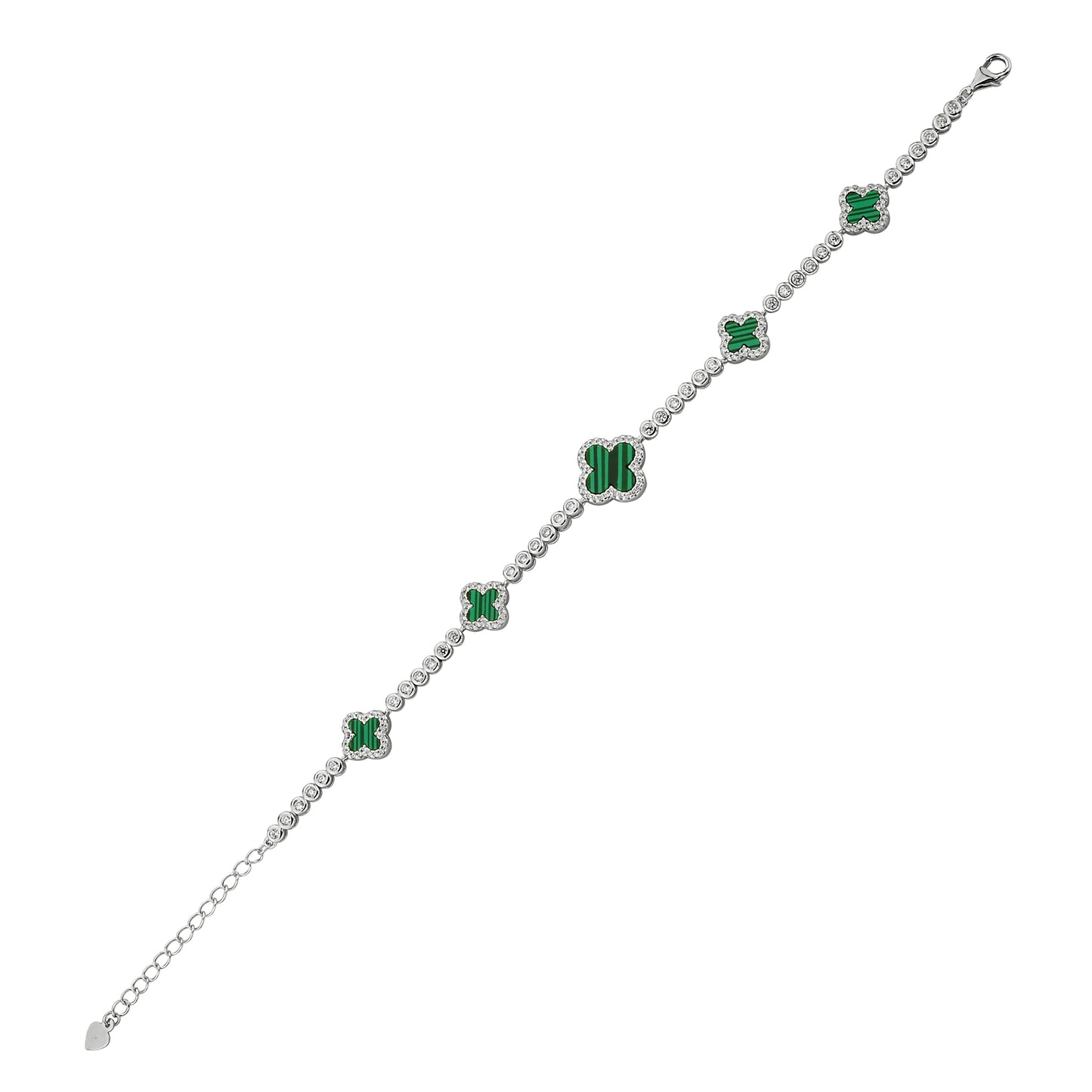 Bequasa Charm Armband, Silber 925, Rhodiniert