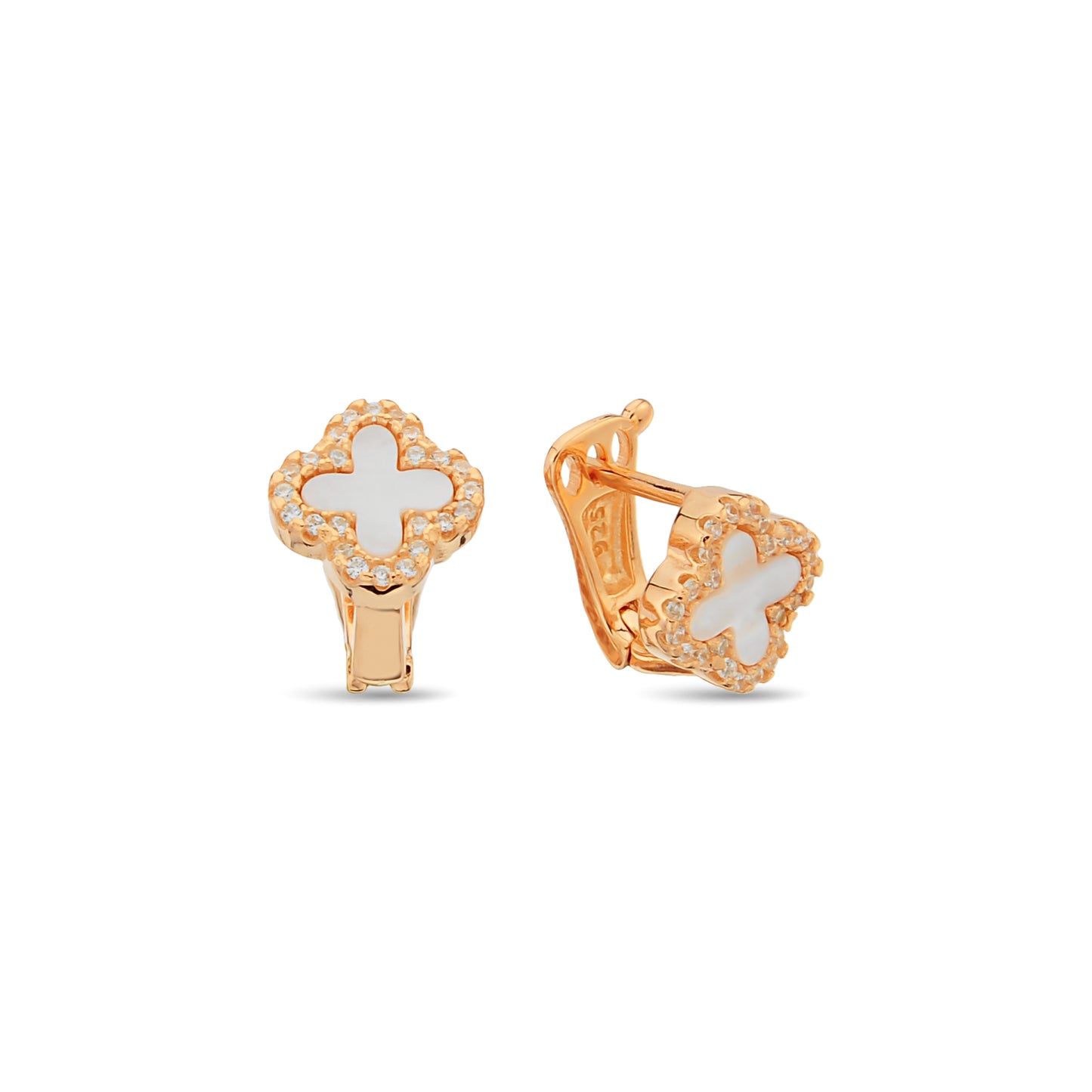 Bequasa Gold Bottoms Ohrringe, Silber 925, Rhodiniert