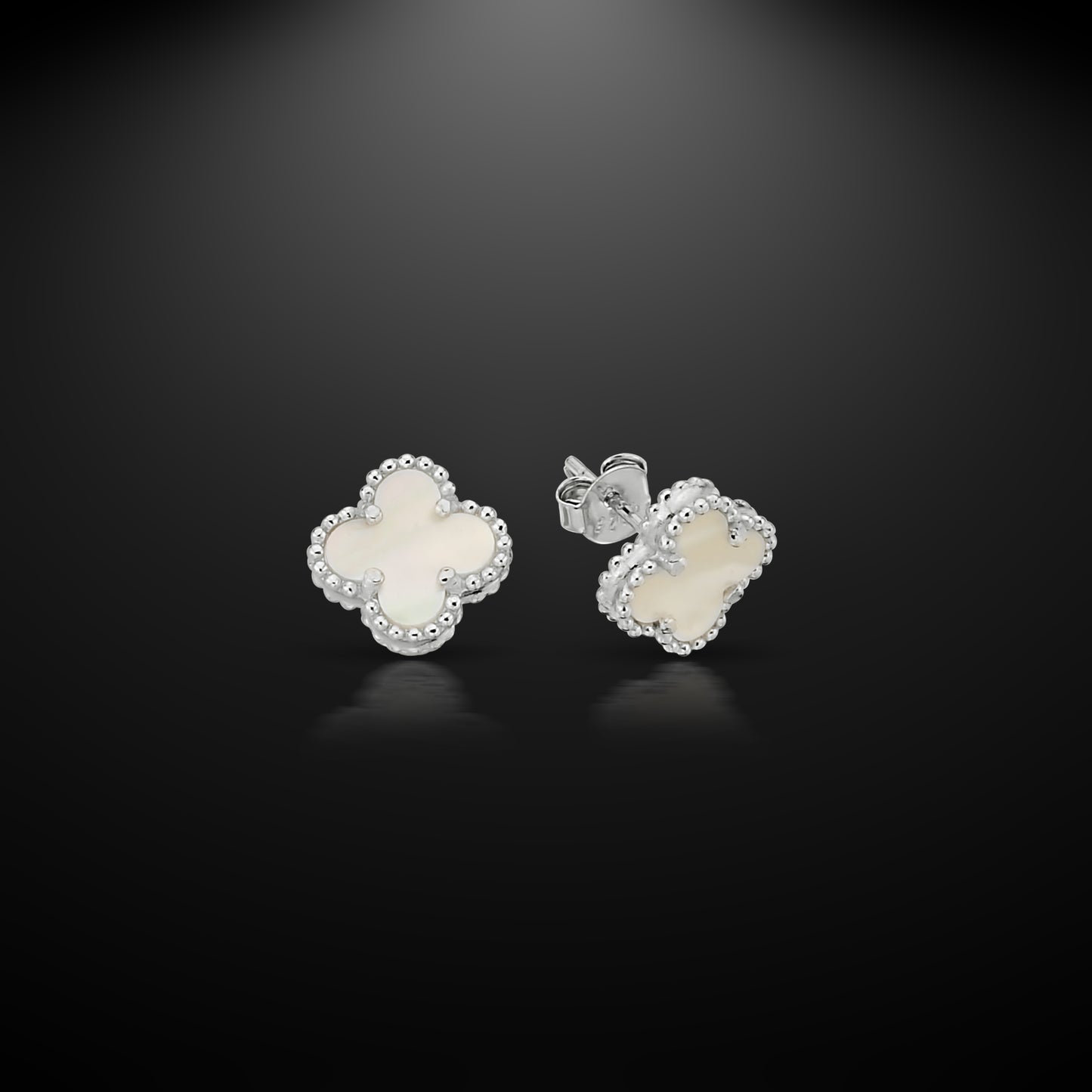 Bequasa Attract Charm Ohrringe, Silber 925, Rhodiniert