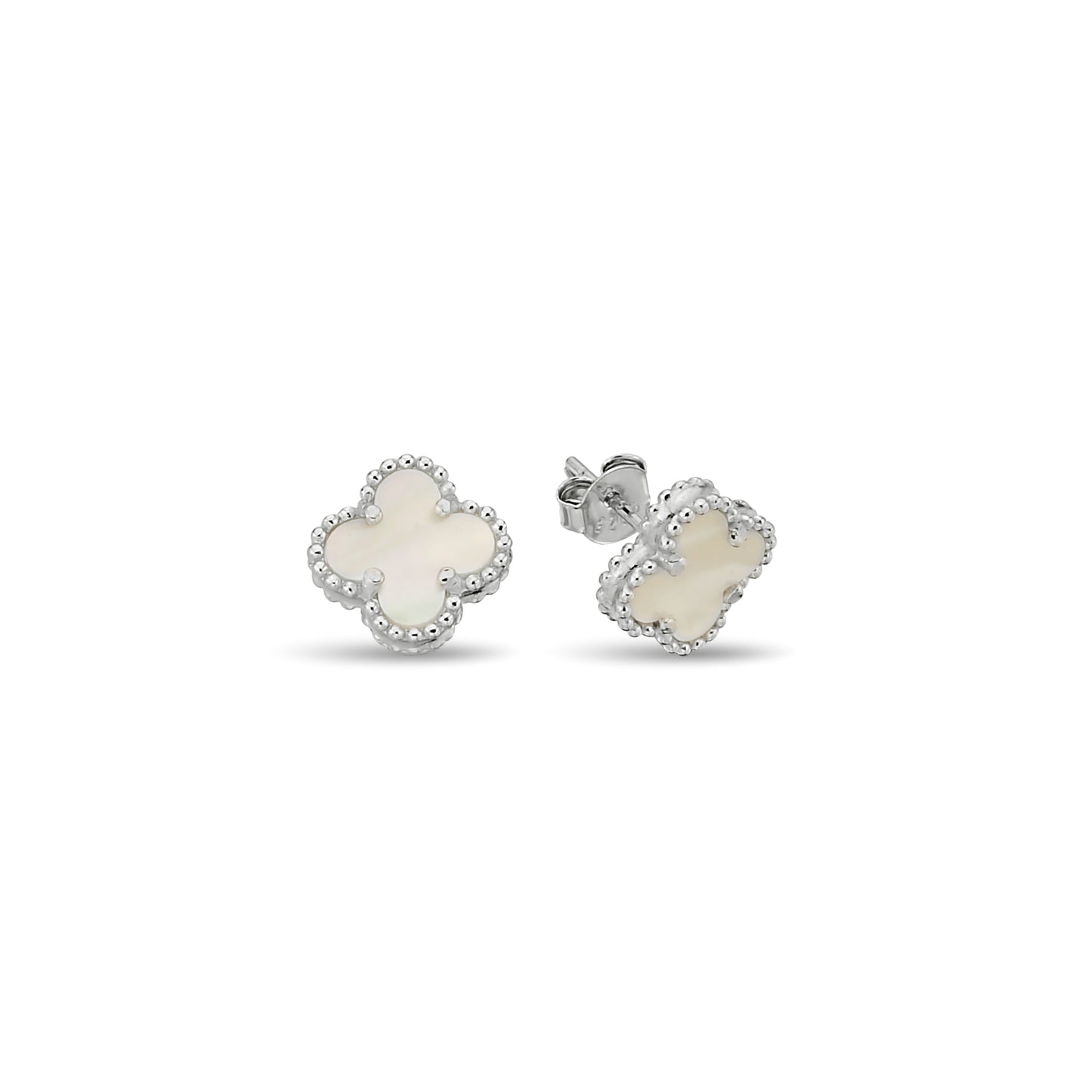 Bequasa Attract Charm Ohrringe, Silber 925, Rhodiniert