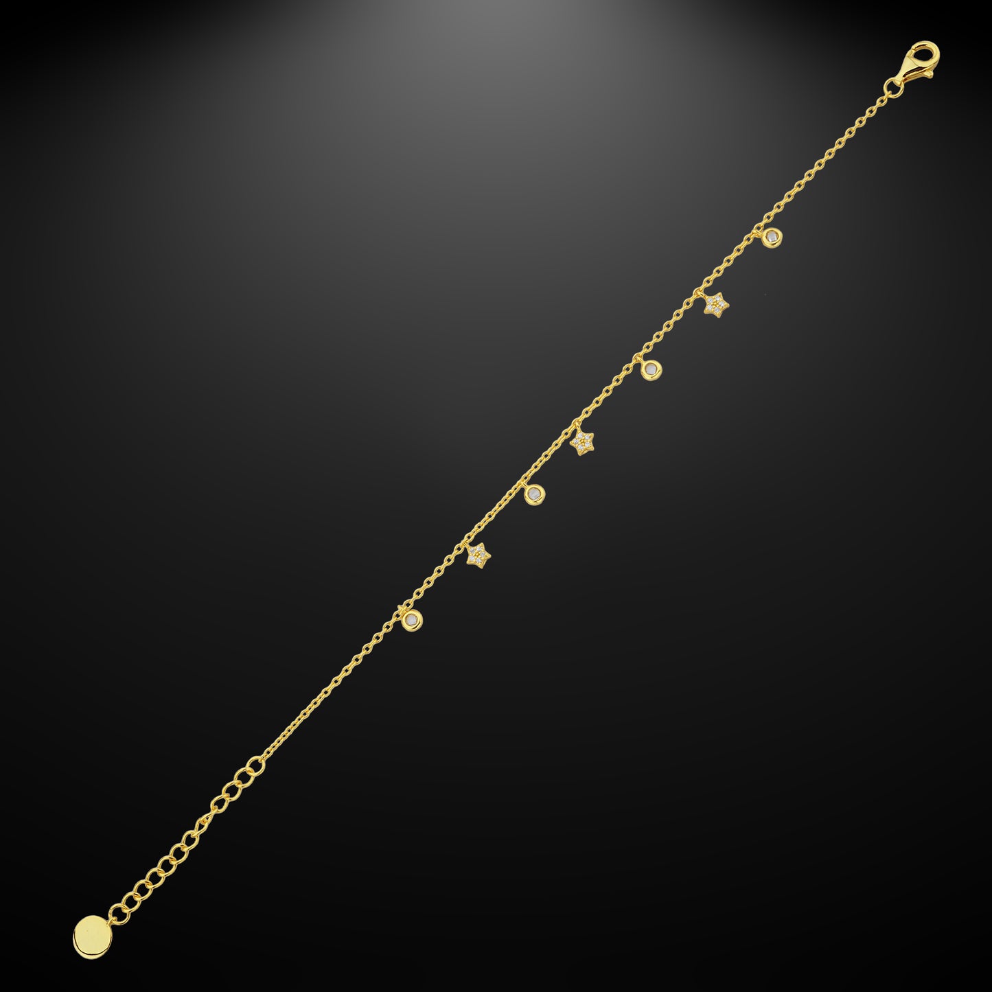 Bequasa Star Love Armband, Silber 925, Rhodiniert
