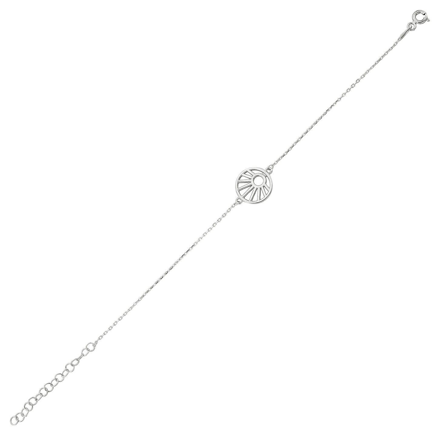 Bequasa Silber Sunshine Armband, Silber 925, Rhodiniert