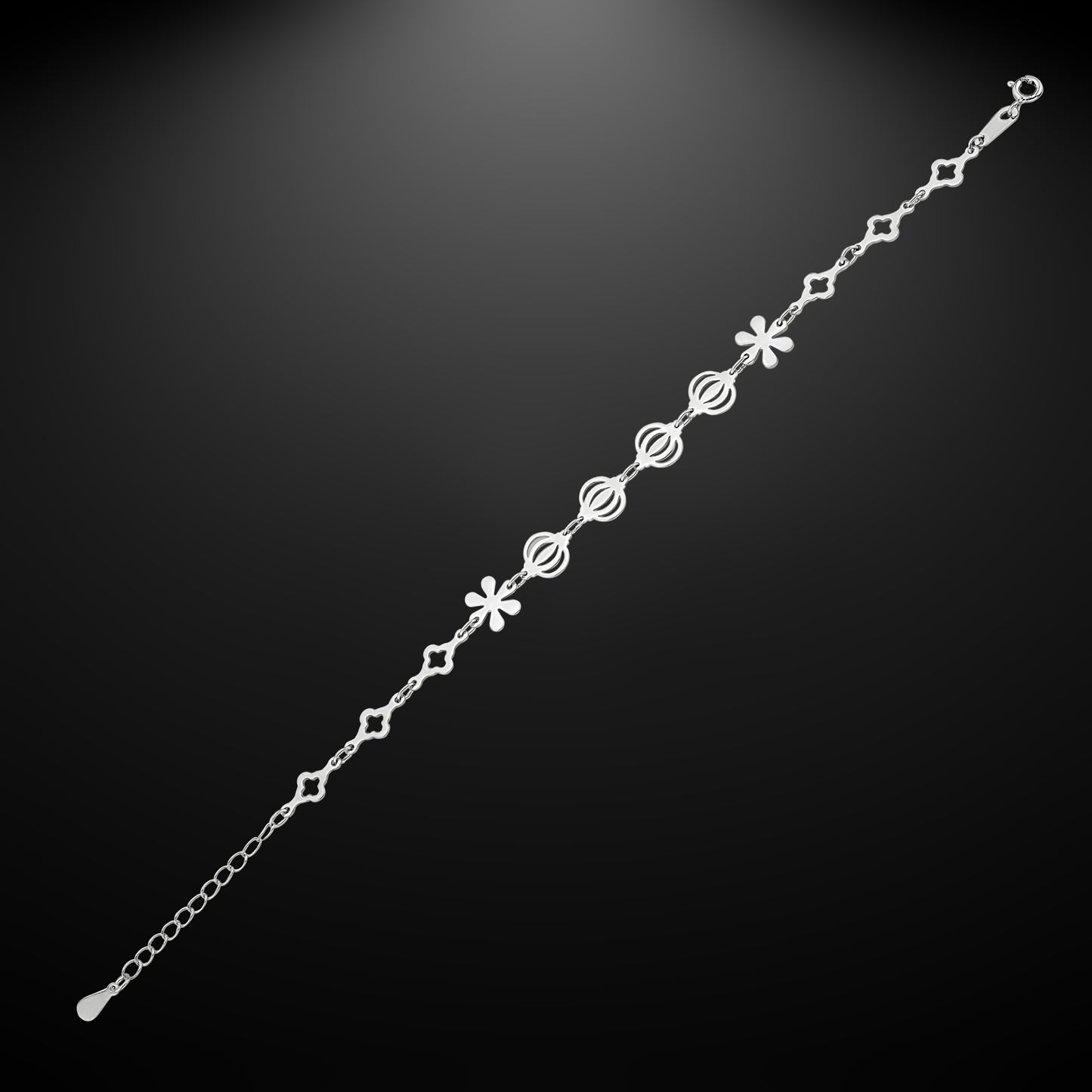 Bequasa North Pole Armband, Silber 925, Rhodiniert