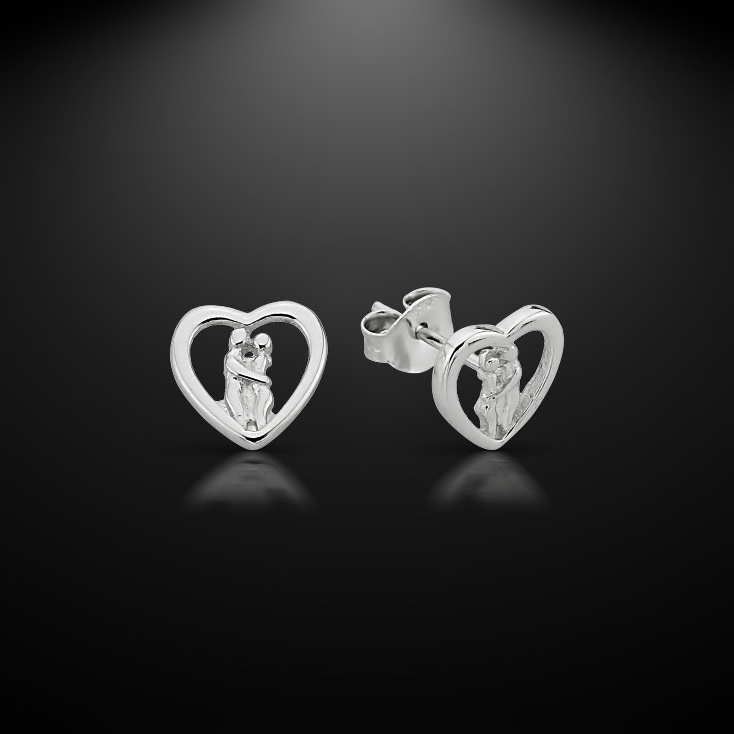 Bequasa Affection Ohrringe, Silber 925, Rhodiniert