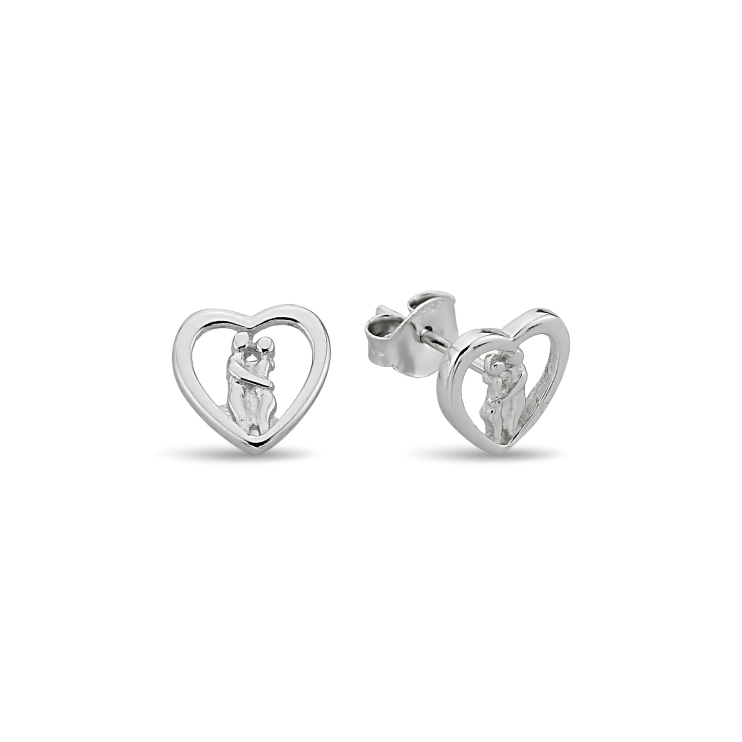 Bequasa Affection Ohrringe, Silber 925, Rhodiniert