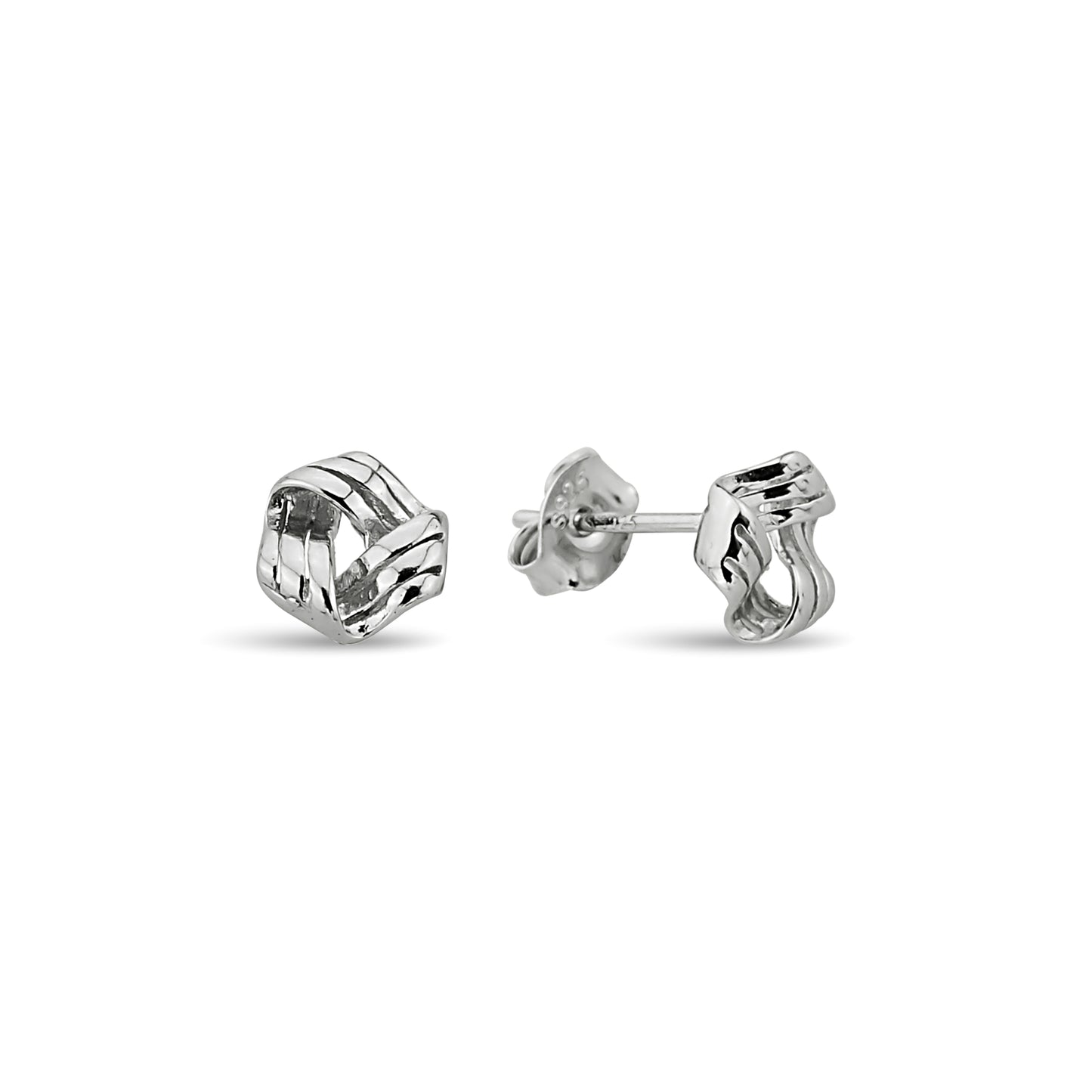 Bequasa Redivivus Ohrringe, Silber 925, Rhodiniert