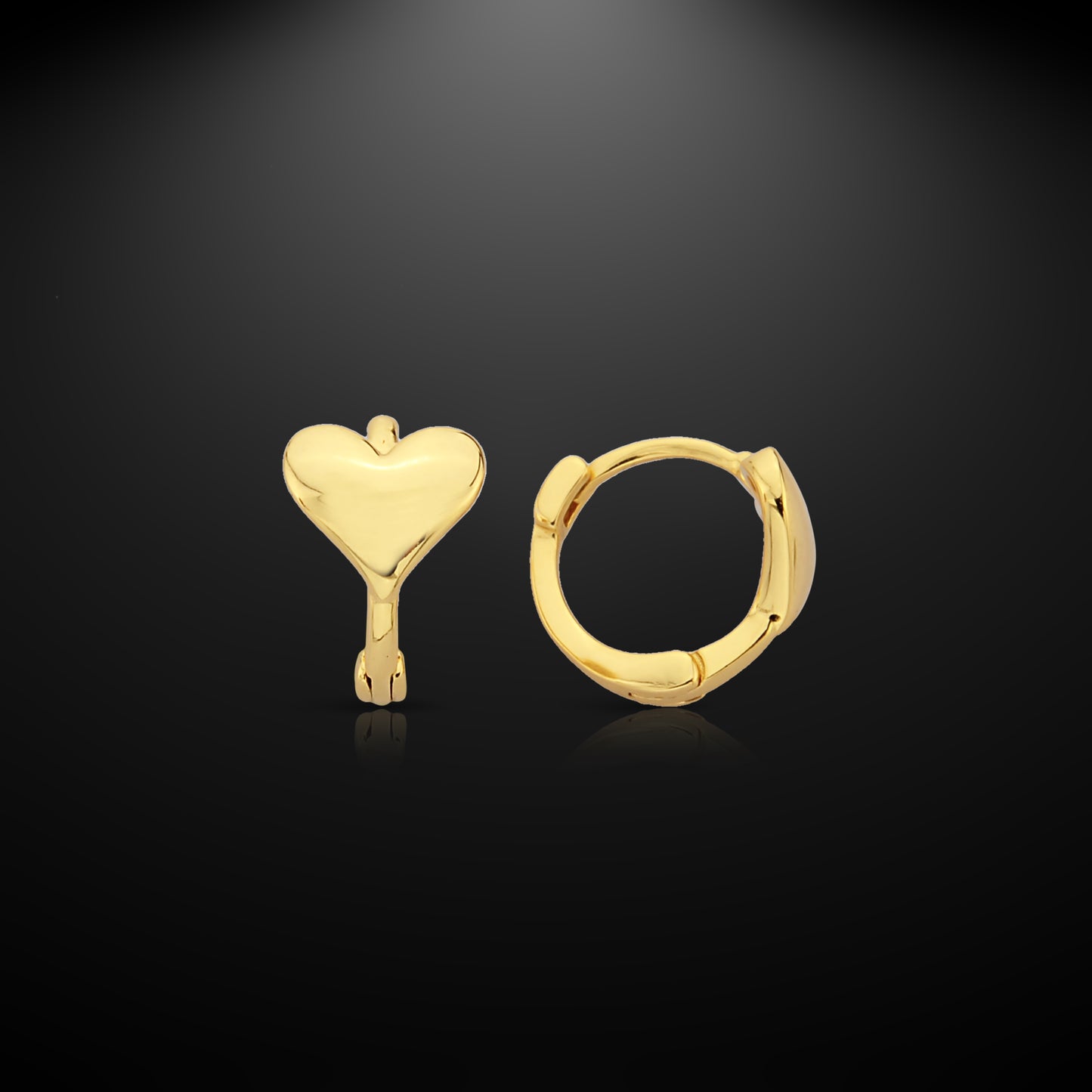 Bequasa Sway Love Ohrringe, Silber 925, Rhodiniert