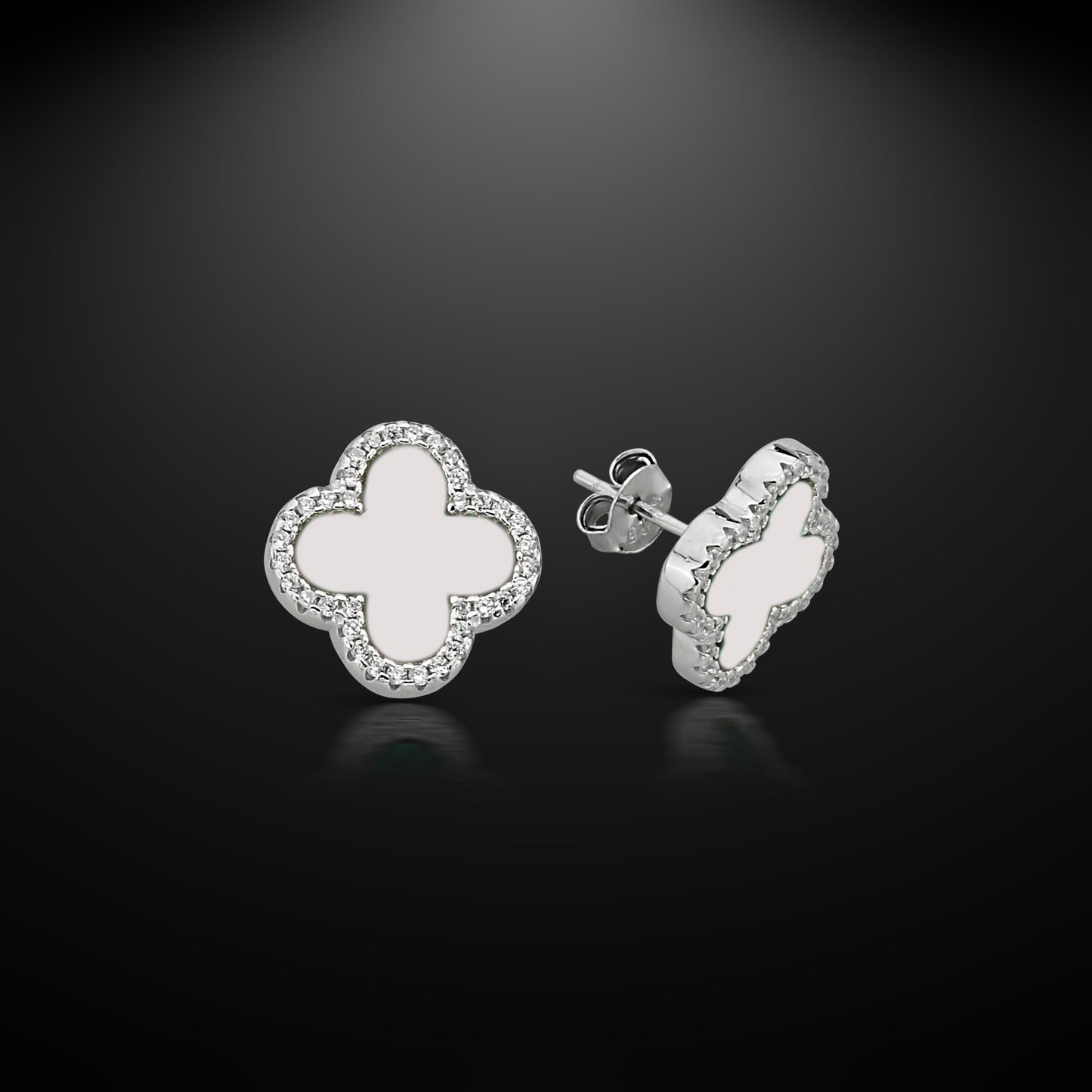 Bequasa Silver Charm Ohrringe, Silber 925, Rhodiniert