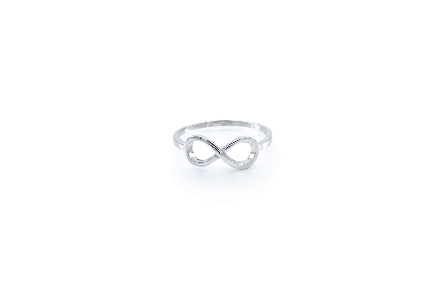 Bequasa Infinity Ring, Silber 925, Rhodiniert
