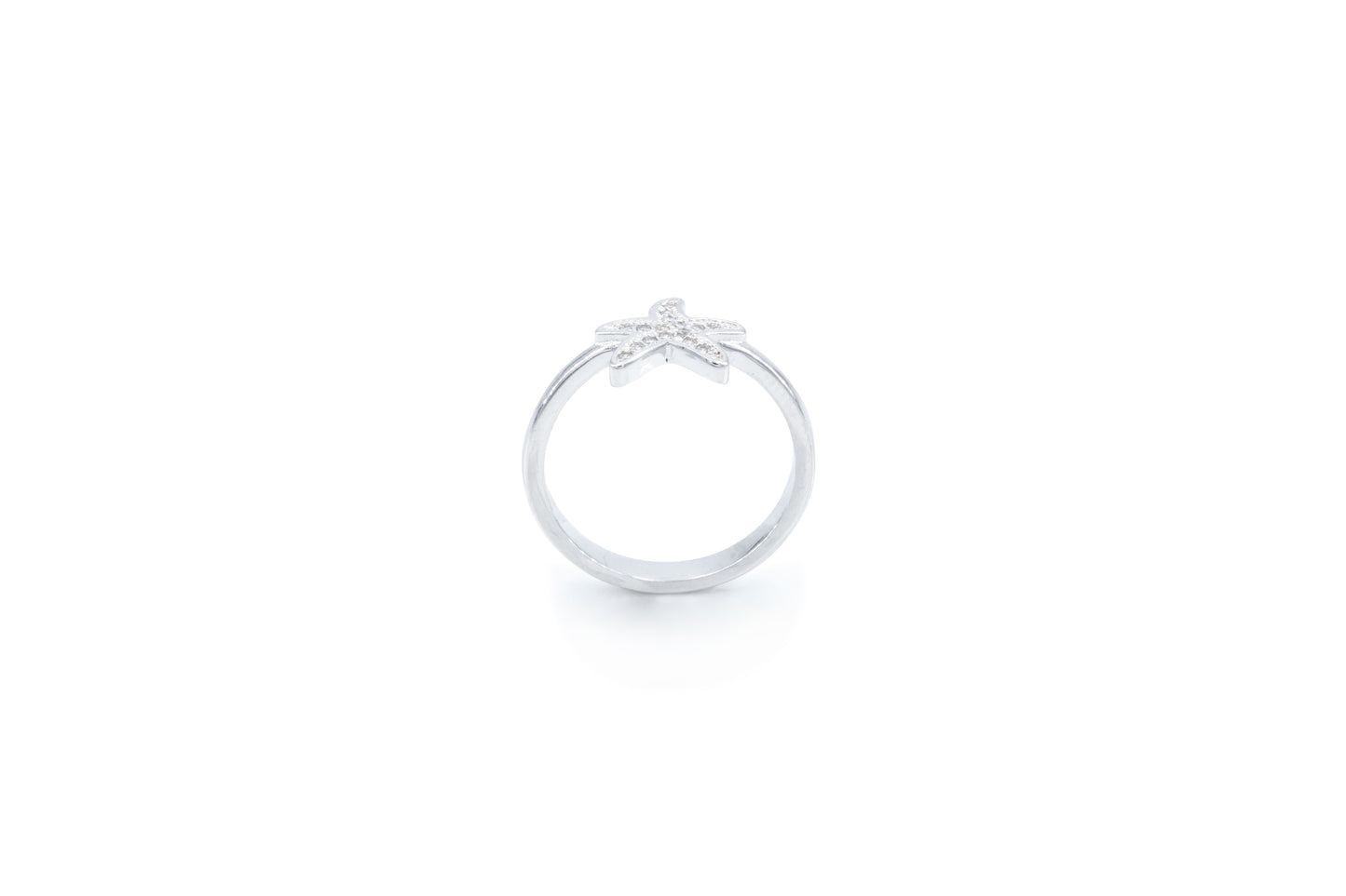 Bequasa Attract Star Set, Weiss, Rhodiniert