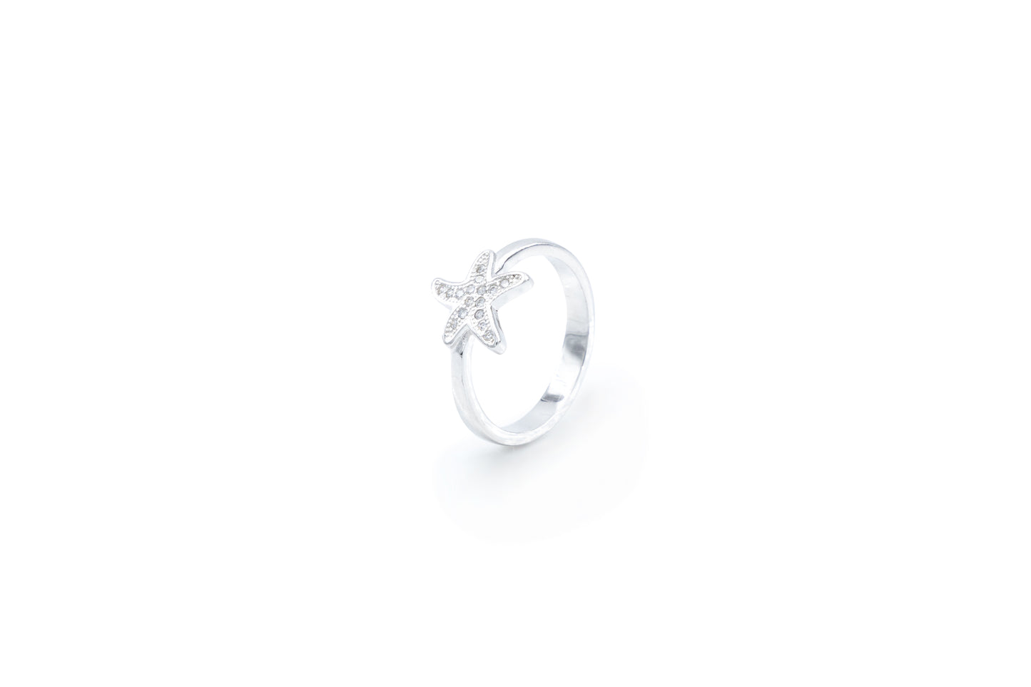 Bequasa Attract Star Set, Weiss, Rhodiniert