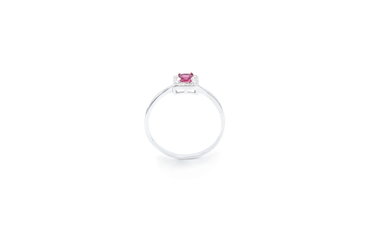 Bequasa Square Set, Rosa, Silber 925, Rhodiniert