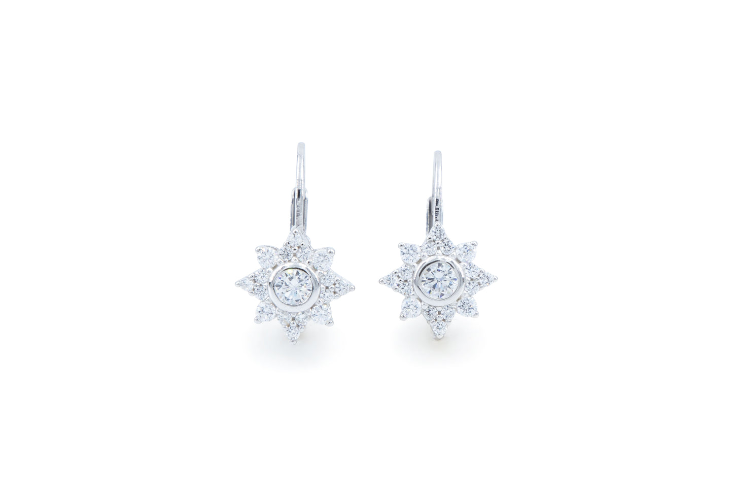 Bequasa Little Star Ohrringe, Silber 925, Rhodiniert
