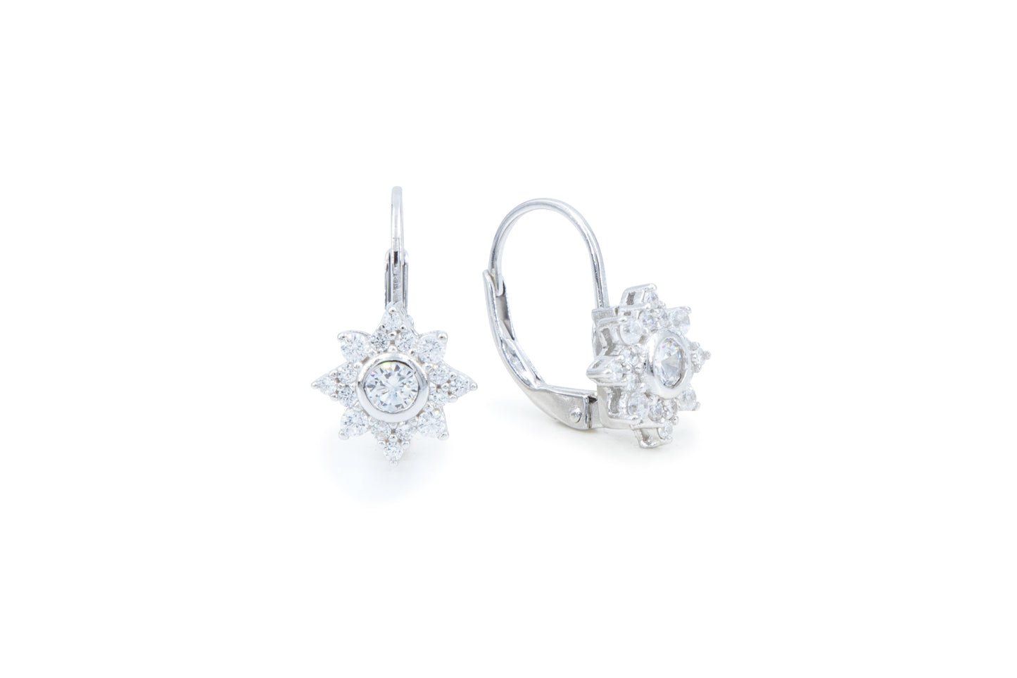 Bequasa Little Star Ohrringe, Silber 925, Rhodiniert