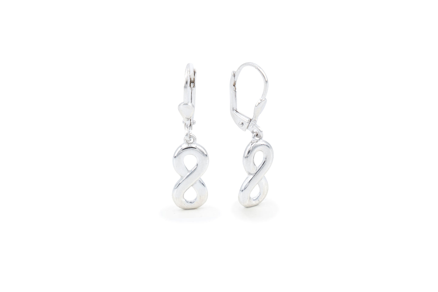 Bequasa Endless Silver Ohrringe, Silber 925, Rhodiniert