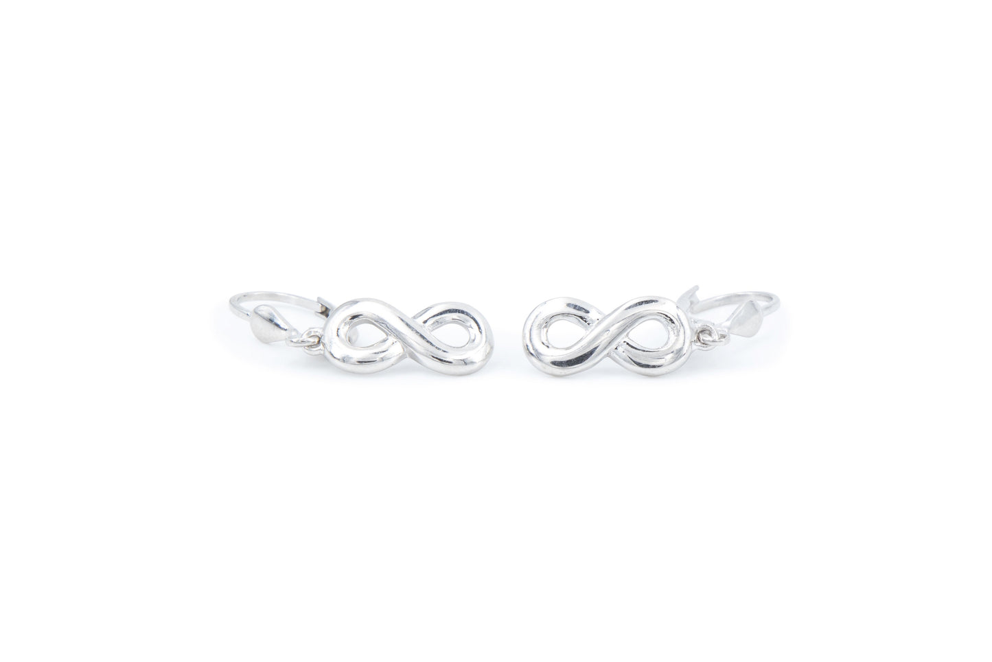 Bequasa Endless Silver Ohrringe, Silber 925, Rhodiniert
