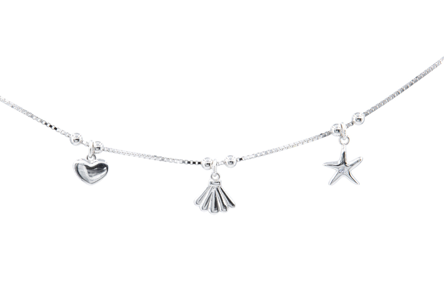 Bequasa Ocean Night Armreif, Silber 925, Rhodiniert