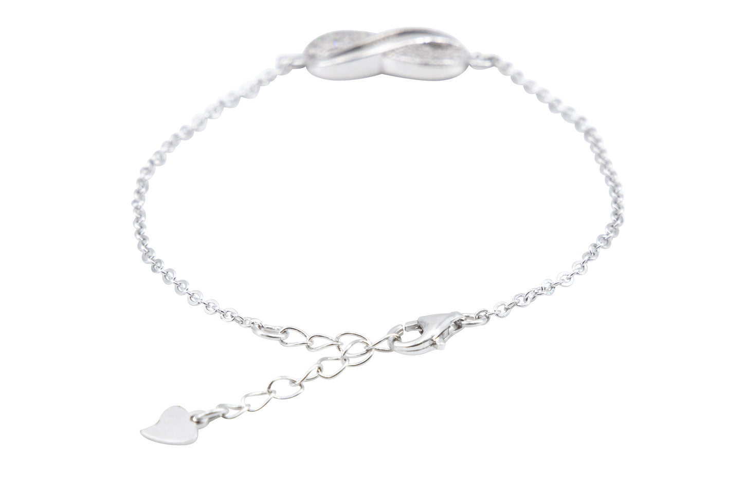 Bequasa Infinity Armkette, Silber 925, Rhodiniert