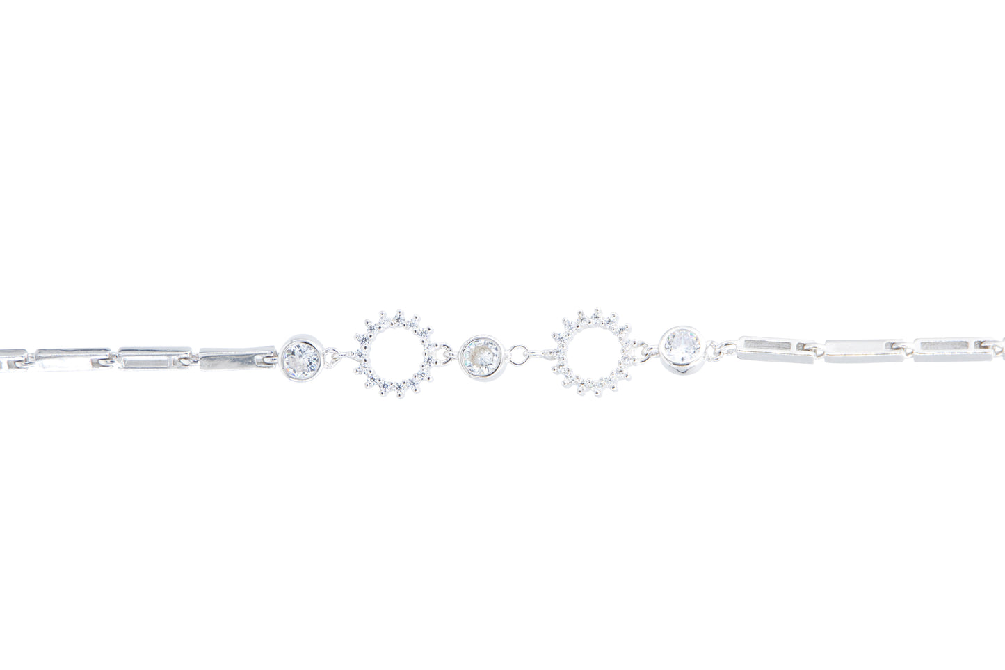 Bequasa Creativity Circle Armband, Silber 925, Rhodiniert