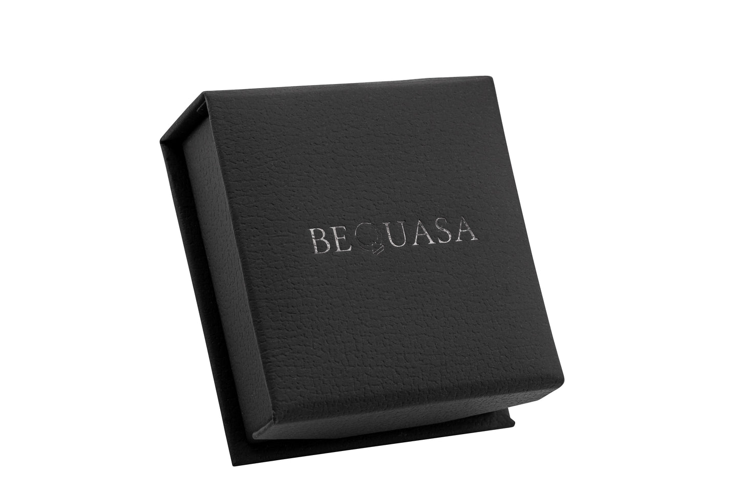 Bequasa Single Ball Ohrringe, Silber 925, Rhodiniert