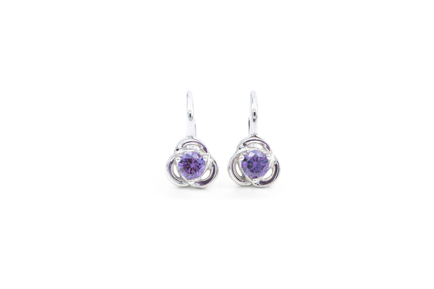 Bequasa Lila Point Set, Violett, Silber 925, Rhodiniert