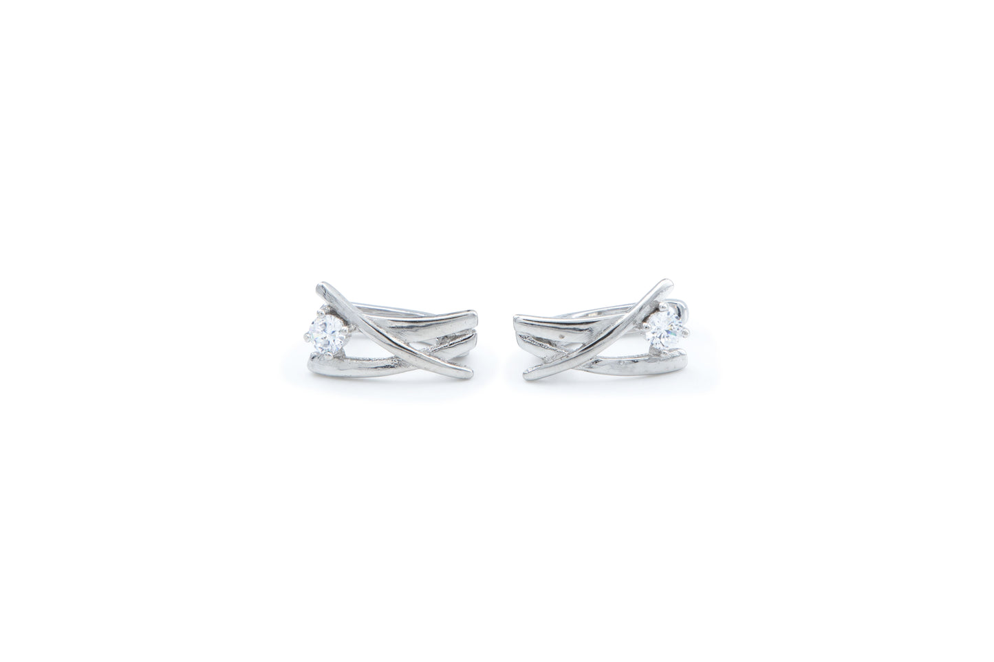Bequasa Fine Elegant Set, Weiss, Silber 925, Rhodiniert