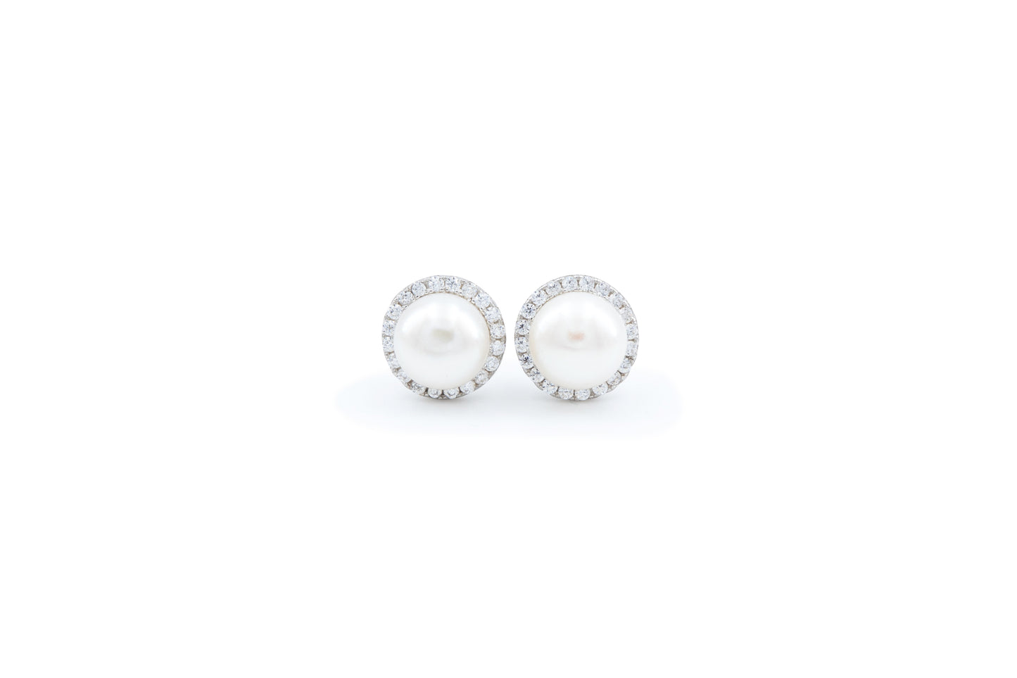 Bequasa White Pearl Set, Weiss, Silber 925, Rhodiniert