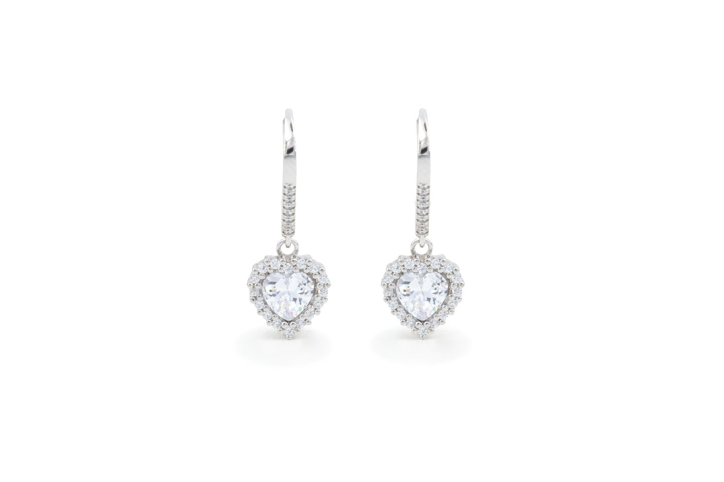 Bequasa Heart Pearl Set, Silber 925, Rhodiniert