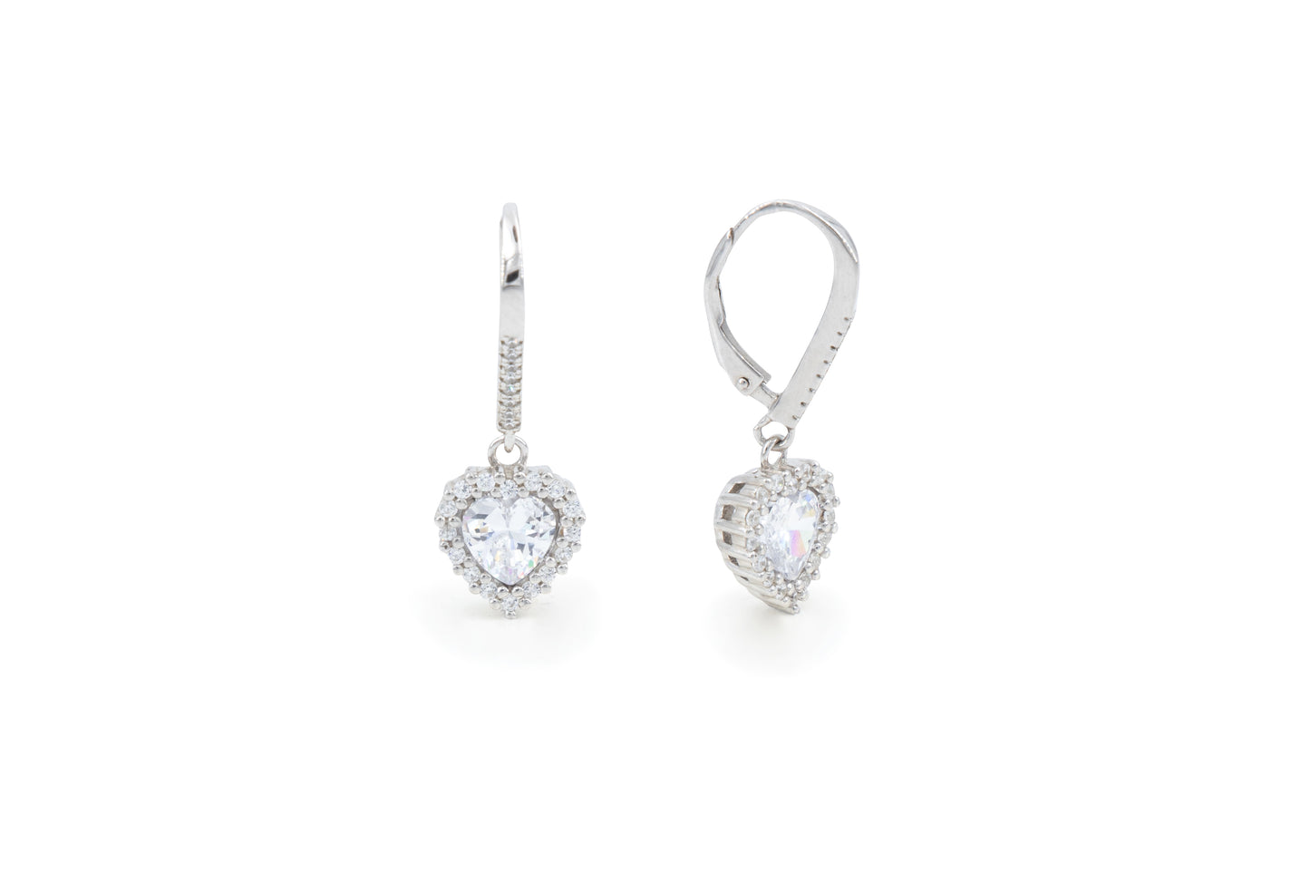 Bequasa Heart Pearl Set, Silber 925, Rhodiniert