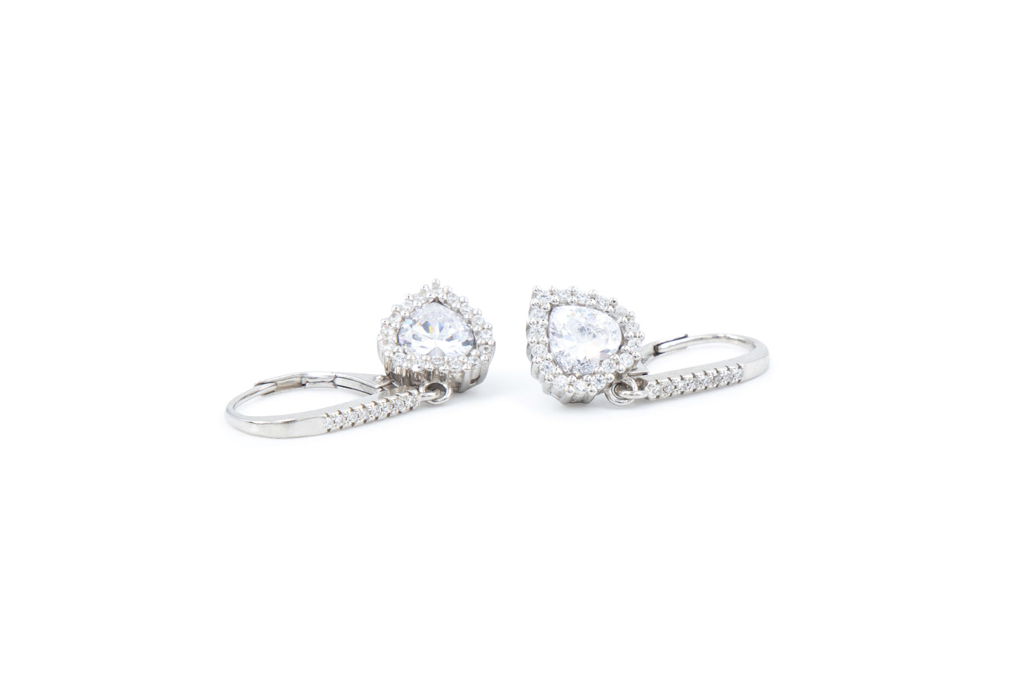 Bequasa Heart Pearl Set, Silber 925, Rhodiniert