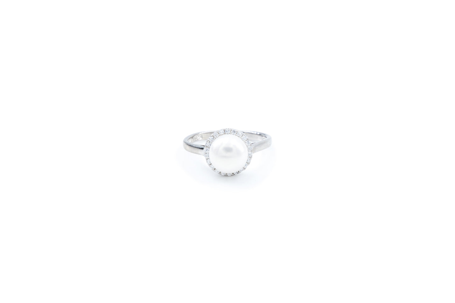Bequasa White Pearl Set, Weiss, Silber 925, Rhodiniert