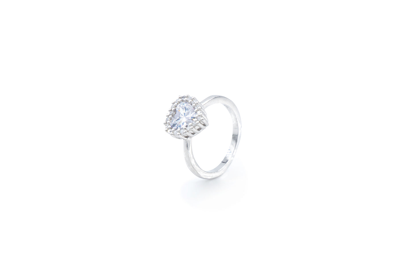 Bequasa Heart Pearl Set, Silber 925, Rhodiniert