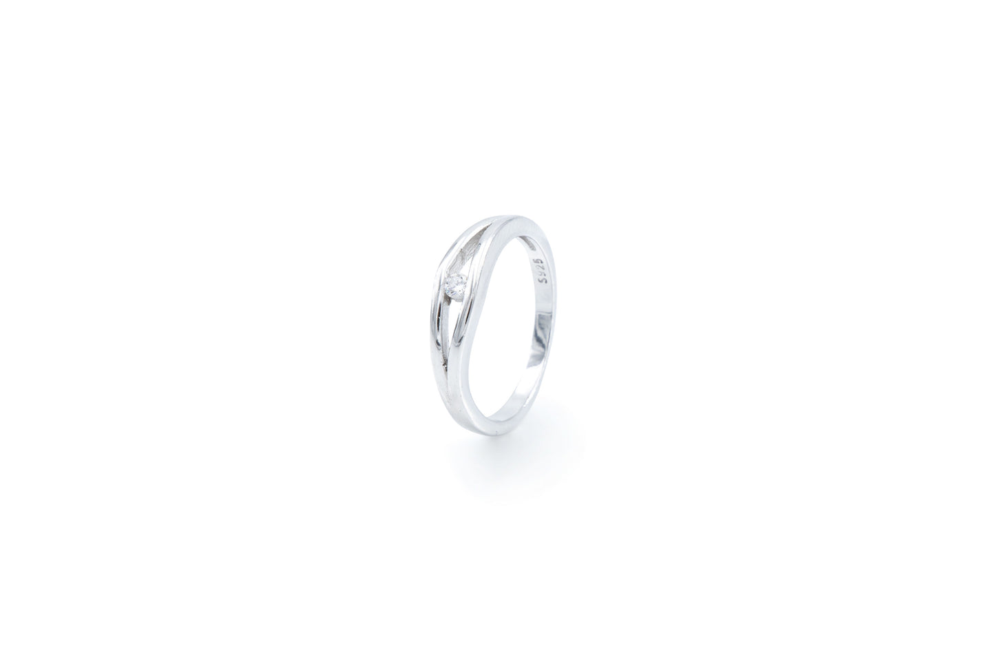 Bequasa Sparkling Fine Crystal Set, Weiss, Silber 925, Rhodiniert