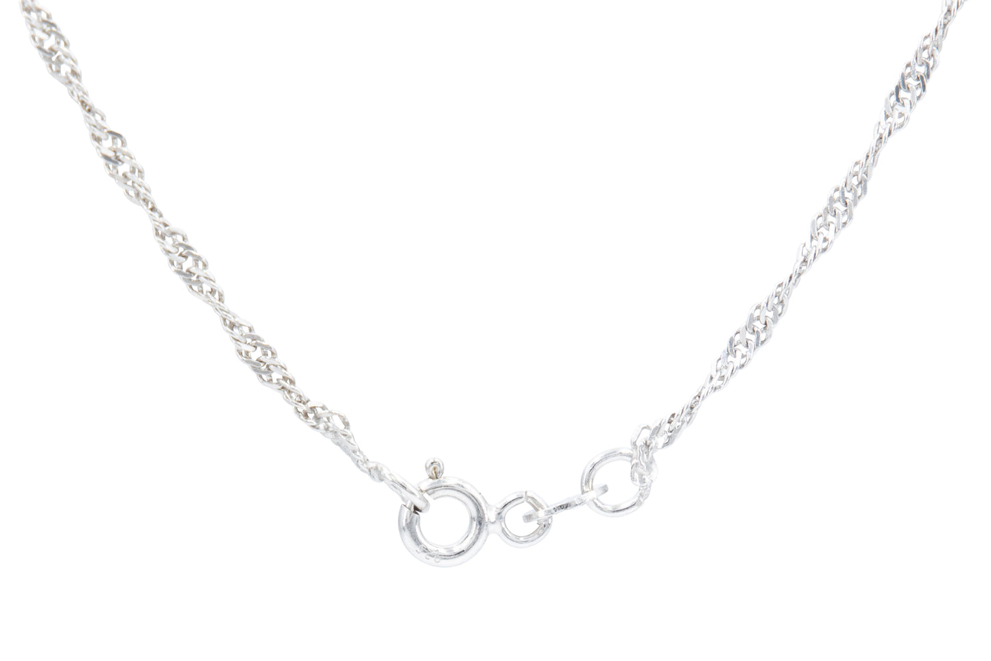 Wave Kette, Silber 925, Rhodiniert