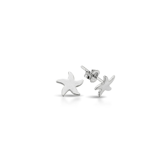 Bequasa Attract Free Starfish Ohrringe, Silber 925, Rhodiniert