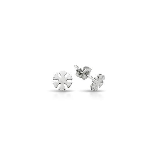 Bequasa Attract Snowflake Ohrringe, Silber 925, Rhodiniert