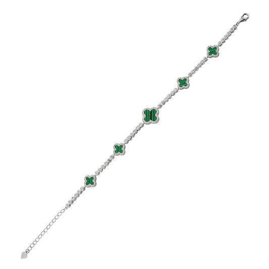Bequasa Charm Armband, Silber 925, Rhodiniert