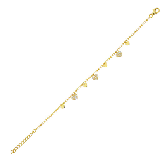 Bequasa Bright Love Armband, Silber 925, Rhodiniert