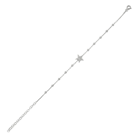 Bequasa Quinque Armband, Silber 925, Rhodiniert