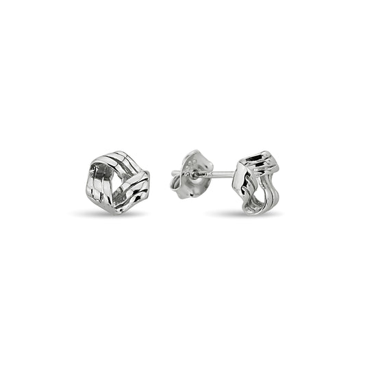 Bequasa Redivivus Ohrringe, Silber 925, Rhodiniert