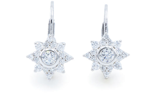 Bequasa Little Star Ohrringe, Silber 925, Rhodiniert