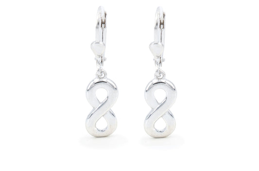 Bequasa Endless Silver Ohrringe, Silber 925, Rhodiniert