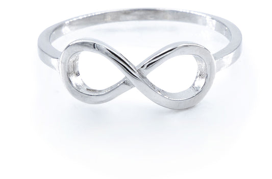 Bequasa Infinity Ring, Silber 925, Rhodiniert